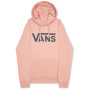 Sweat-shirt femme Vans Wm Drop V Logo Hoodie rose Peach Beige