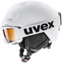 Ensemble casque et lunettes Uvex Heyya Pro Set blanc white-black mat