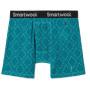 Caleçons fonctionnels homme Smartwool M Merino Print Boxer Brief Boxed bleue Deep Lake