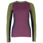 T-shirt femme Mons Royale Olympus 3.0 LS rose / vert Blackberry/Avocado