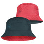 Chapeau Buff Travel Bucket Hat rouge / noir Redblack