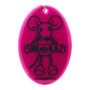 Pendentif Boll Reflective Pendant 4 rose Magenta