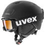 Ensemble casque et lunettes Uvex Heyya Pro Set vert black