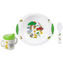Set de vaisselle enfant Brunner Jungle Parade 6M+ blanc / vert