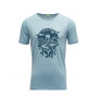 T-shirt fonctionnel enfant Devold Trollvass Merino Tee Jr bleu clair Cameo