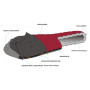 Sac de couchage en plumes Warmpeace Viking 900 170 cm