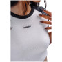T-shirt femme Nebbia Crop Top Leopard '97 Primal