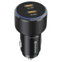 Adaptateur Swissten Car Charger 2X USB-C PD, 50W + cabel USB-C / USB-C, 1 m
