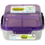 Boîte aliments Sistema Lunch Stack To Go Square 1,24l violet