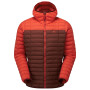 Veste d'hiver homme Mountain Equipment Particle Hooded Jacket rouge Firedbrick/Cardinal