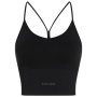 Soutien-gorge sport Icebreaker Merino Blend 260 Seamless Rib Strappy Tank noir BLACK