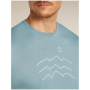 T-shirt fonctionnel homme Icebreaker Merino Blend 125 Cool-Lite™ Sphere SS Tee Across the Peaks